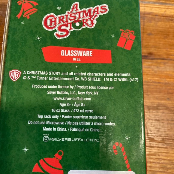 A Christmas story leg lamp 16 ounce glass fragile must be Italian new inbox, - Picture 3 of 7